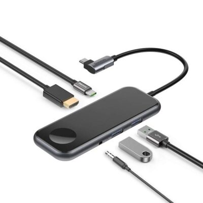 Baseus 6 in 1 Wireless Charger USB-C Hub