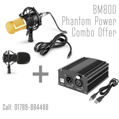 BM800 Microphone + Phantom Power Supply Combo Offer