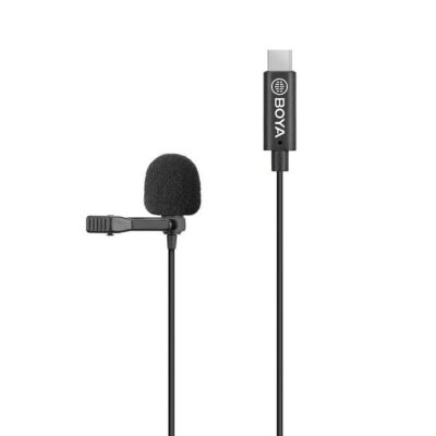 BOYA BY-M3-OP USB Type-C Digital Lavalier Microphone Compatible with DJI OSMO Pocket Camera for Vlog Film Video Recording