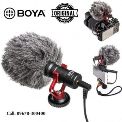 BOYA MM1 Microphone- Vlogging & YouTube Video Microphone for Smartphone, PC DSLR- (BOYA BY-MM1)