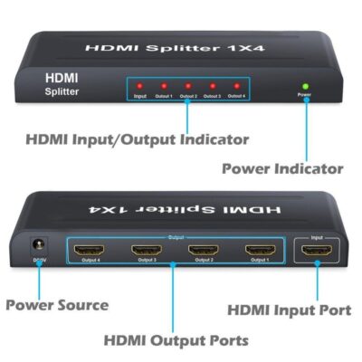 HDMI Splitter 1 In 4 Out maintain resolution up to 1080p
