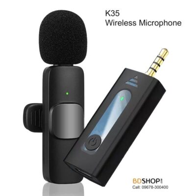 K35 Wireless Microphone for 3.5mm Supported Devices