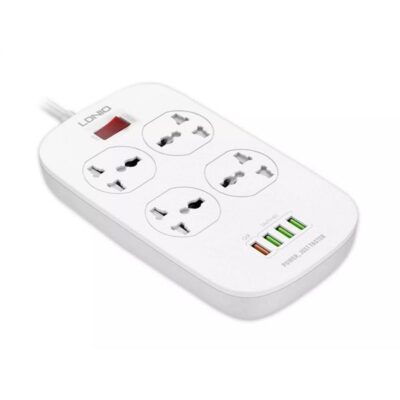 LDNIO Power Socket 4 USB Charger with Power Extension Cord (SC4407)