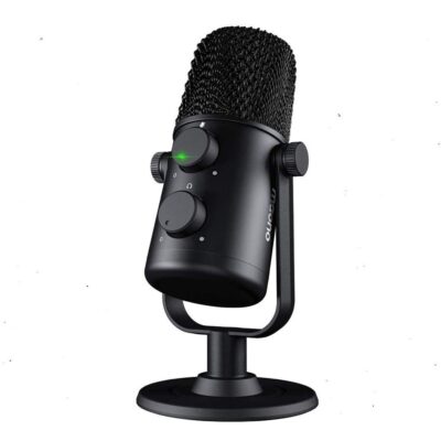 MAONO AU-902 USB Cardioid Condenser Microphone with Dual Volume Control, Mute Button, Monitor Headphone Jack, Plug and Play for Vocal, YouTube, Livestream, Recording, Gaming