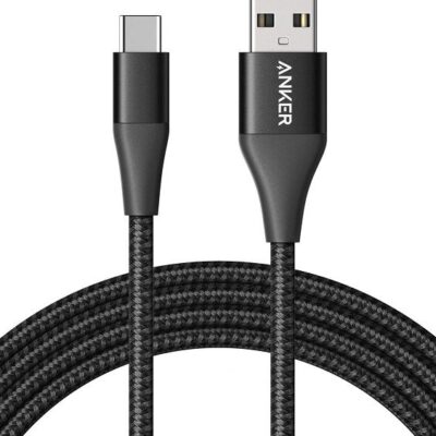 Anker PowerLine+ II USB-C to USB-A 2.0 Cable -6ft Black
