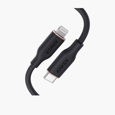 Anker Powerline III Flow USB-C to Lightning Cable (3ft) -Midnight Black