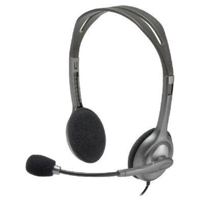 Best Budget Call Center Headphone/ Headset with Adjustable Microphone- Logitech (H111)