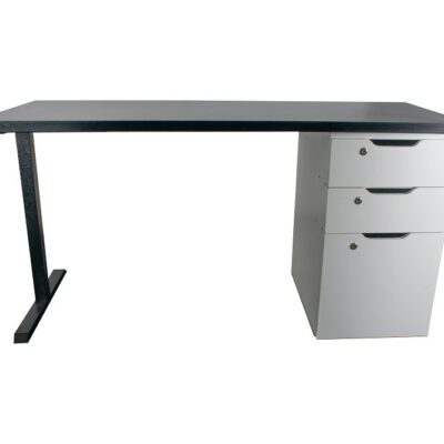 Sketch Steel Series Table With Alex Drawer (TS-D-BW )
