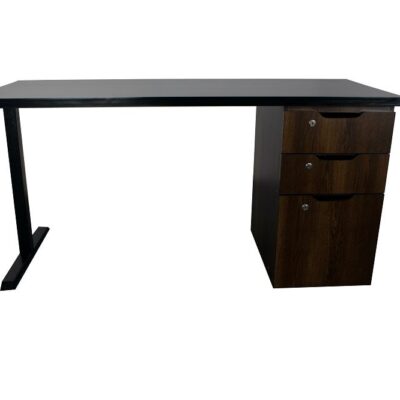 Sketch Steel Series Table With Alex Drawer (TS-D-BWN)