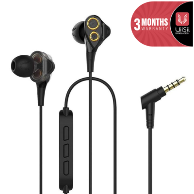UiiSii T8 In-ear Stereo Dual Dynamic Drivers Earphones with Mic