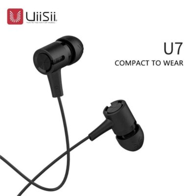 UIISII U7 Hybrid Technology Units Earbuds HIFI Triple Driver In-Ear Earphone Headset Stereo with Microphone