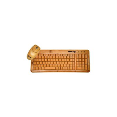 Value-Top W9841+W3018 Eco-Bamboo Mouse And Keyboard Combo