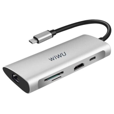 WIWU A831HRT 8-in-1 USB-C Hub Adapter