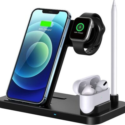 WiWU M8 Power Air 4 in 1 Qi Magnetic 15W Wireless Charger