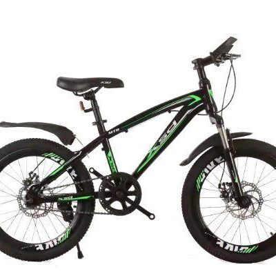 XSD 20″ Inch Spoke Rim Bicycle – Black & Green Color (Front Suspension, Double disc & Hydraulic Brake)