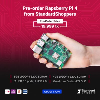 Raspberry Pi 4 Computer Model B 8GB Single Board Computer Suitable for Building Mini PC/Smart Robot/Game Console/Workstation/Media Center/Etc